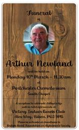 Arthur Newland's Funeral Arrangements